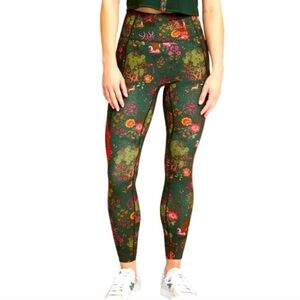 Puma X Liberty 7/8 Leggings Forest Print Size Large